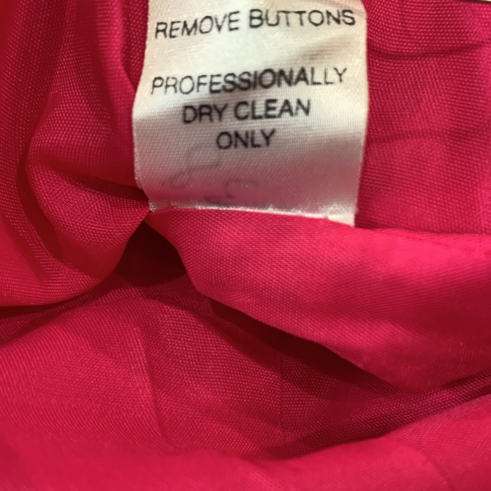Bicci Florine Wachter Vintage Jacket Size 6 Hot Pink - Picture 5 of 5